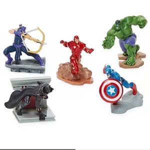 New Disney Collection 5 piece Avengers Figurine Set
